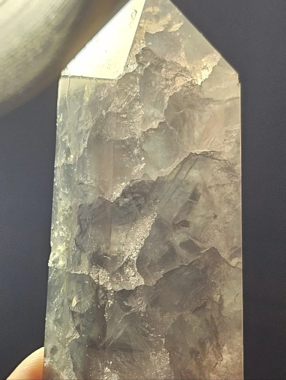 AAA Feathered Rainbow Flourite Crystal Tower Stunning Flashy Inclusions Decor